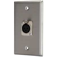 Main product image for Pro Co WP1004 (1) XLR Female Wallplate Single Gang 248-102